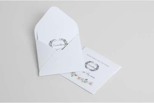 Gift certificate 70*70 with envelope