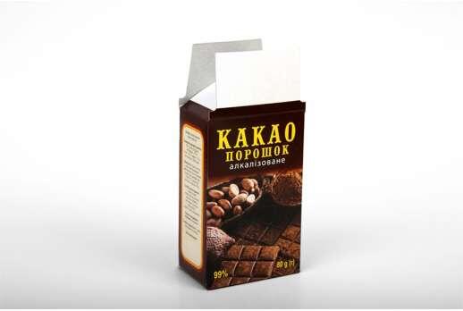 Коробка для какао порошка 120*75*45 мм