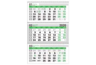 Календарная сетка зеленая