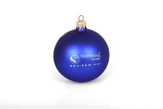 Ялинкова велика куля з логотипом, діаметр 100 мм