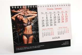 Календарь настольный горизонтальный на 6 листов
